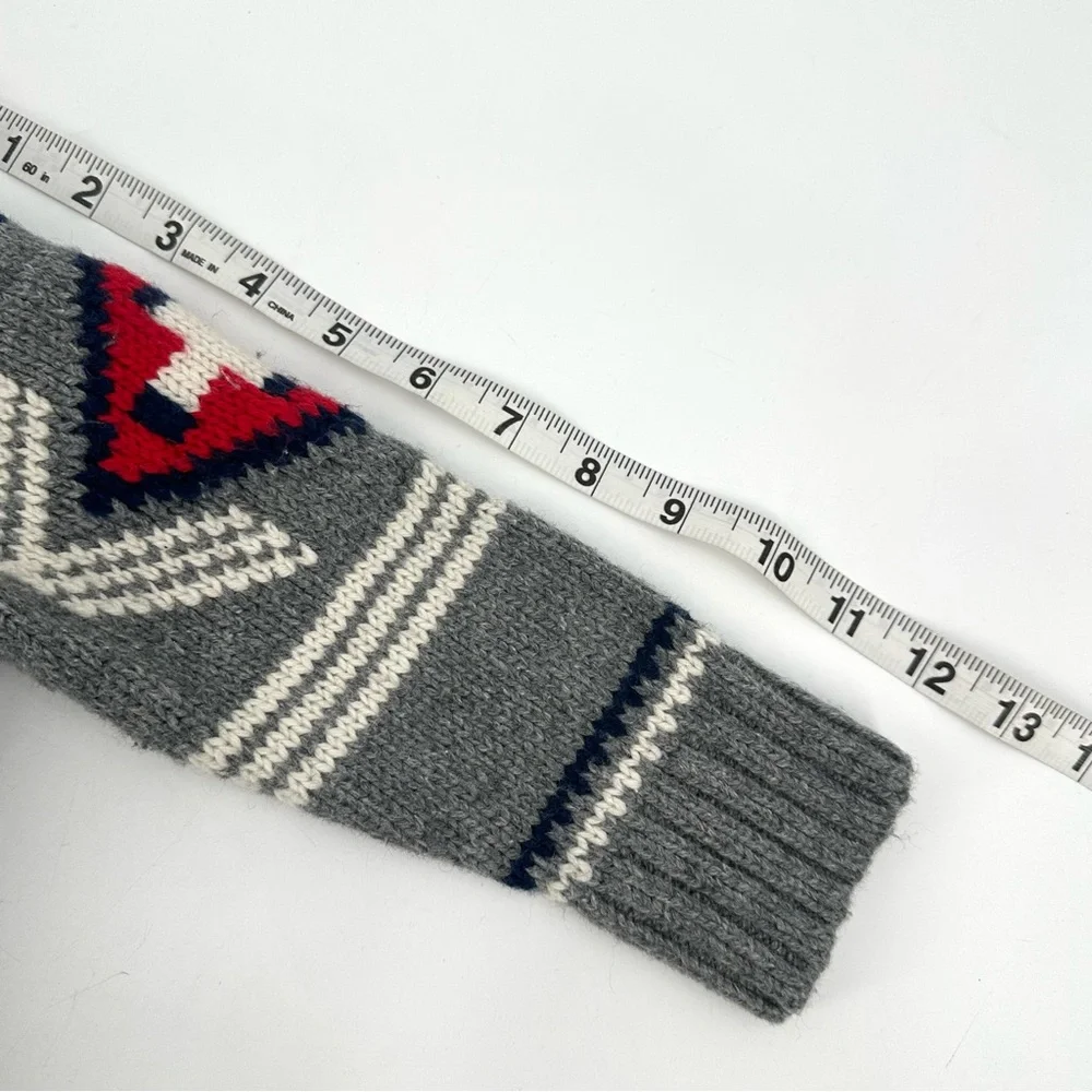 Baby Gap Cardigan Sweater Toddler Boys 2 Full Zip Wool Blend Southwest Gray Knit